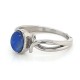 Australian Black Opal Ring Stainless Steel